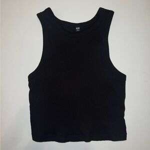 Ribbed cropped tank top